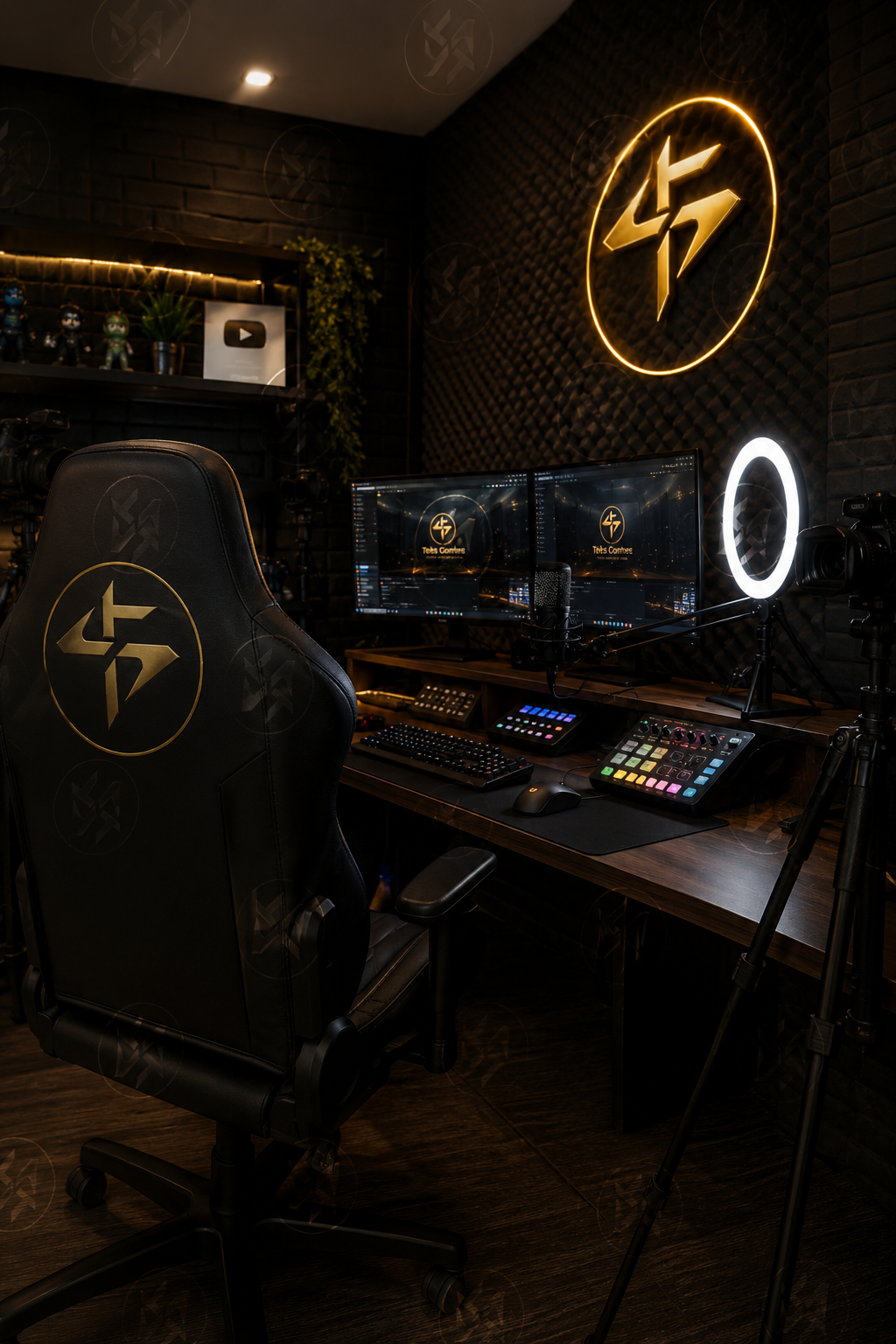 Estúdio profissional da Academia de Streamers
